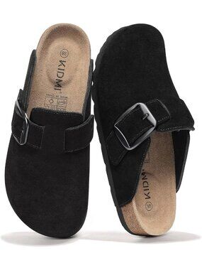 Cozy Suede Clogs with Big Buckle & Memory Foam - Unisex Potato Shoes